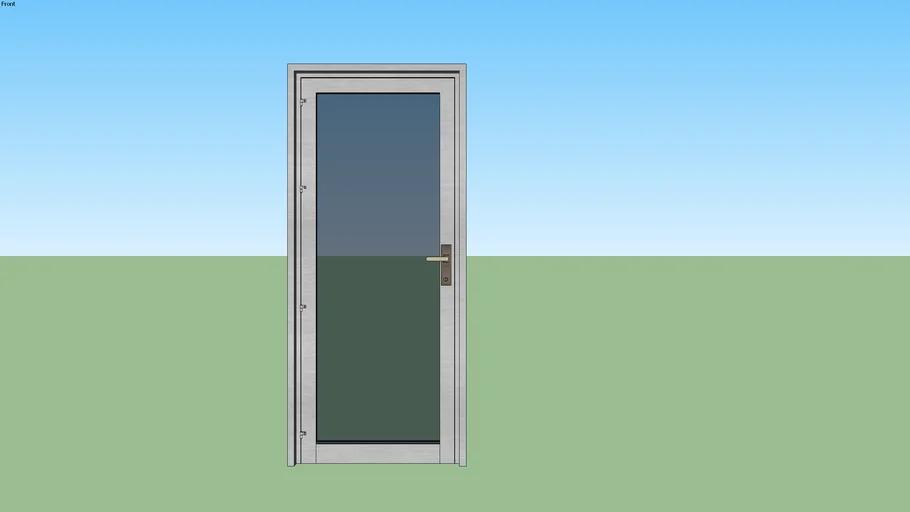 Aluminium Single Leaf Door 45 MM (With Profile) B
