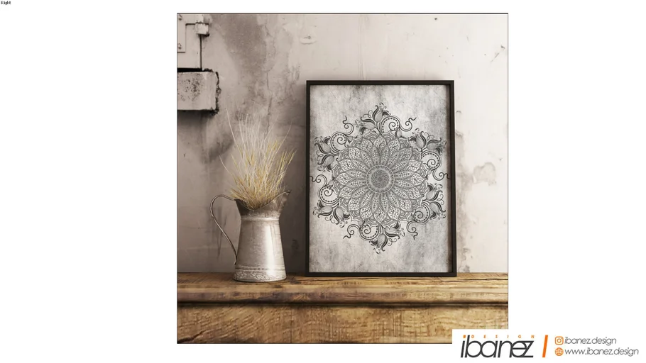 Canvas - Mandala ashes