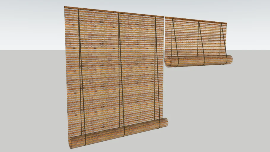 Bamboo Chic roller blind with transperency