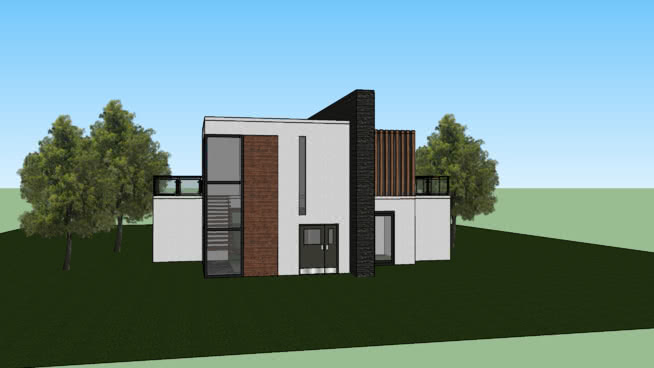 MODERN VILLA WHITE + BLACK