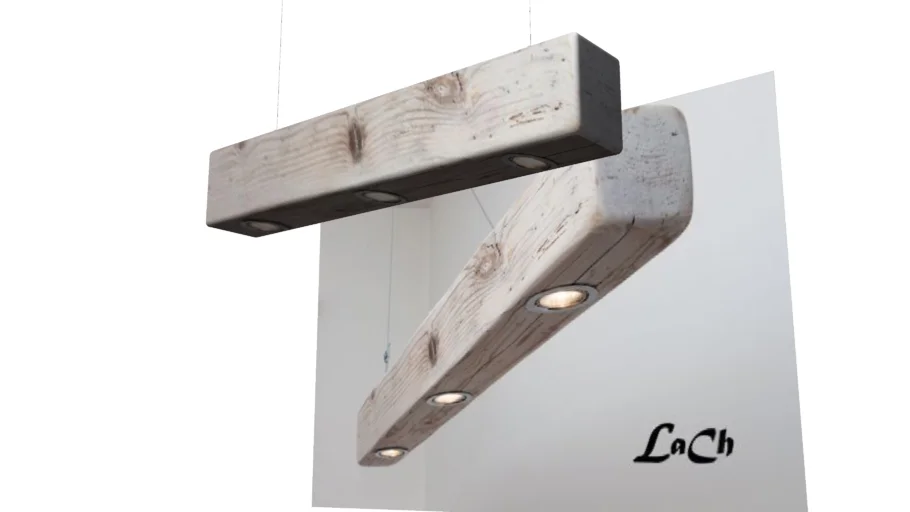 Wooden beam lighting