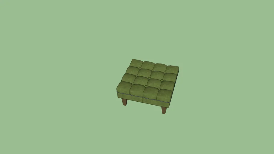 Ottoman Tufted Capitone Buttoned