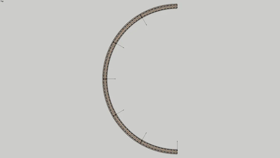 18" RADIUS CURVE Semi-Circle
