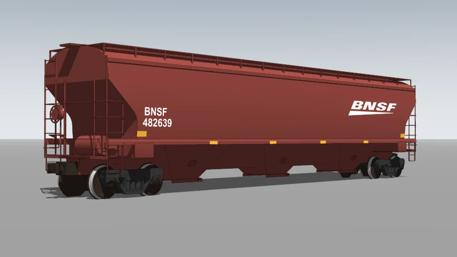 Trinity 3-Bay Centerflow Covered Hopper - BNSF Railway