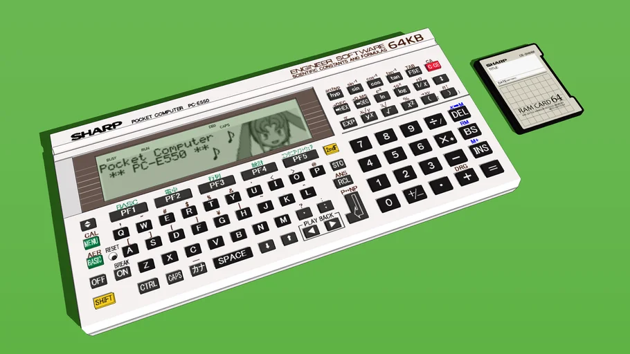 PC-E550 シャープ　ポケットコンピュータ Yahoo!オークション - SHARP PC-E550 ポケコン ポケット