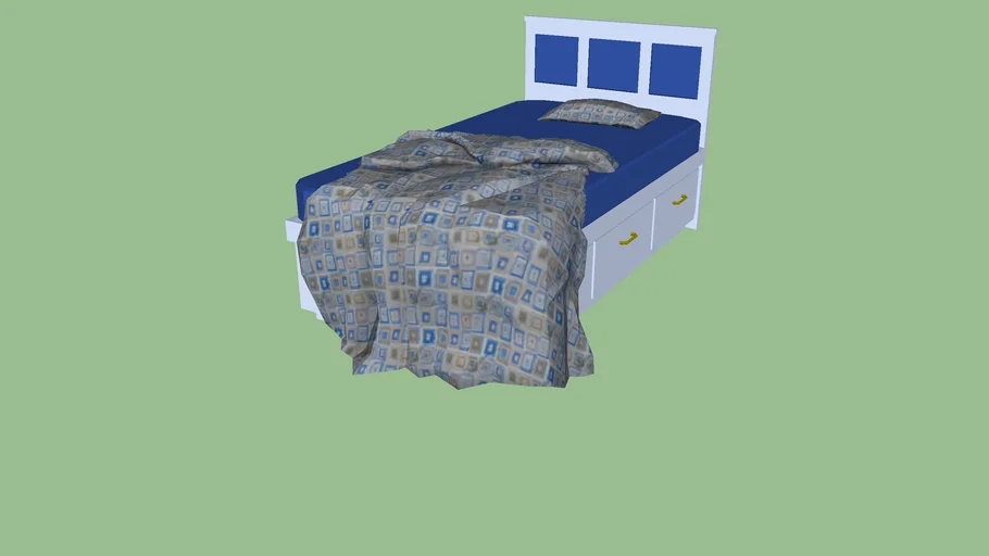 Blue bed
