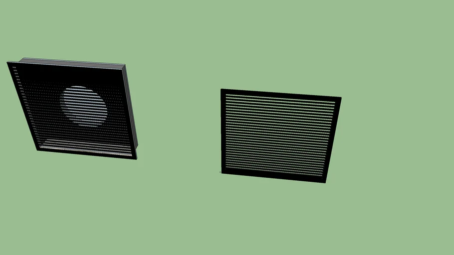 2' x 2' Heating/Return Grill and intake box (wall)