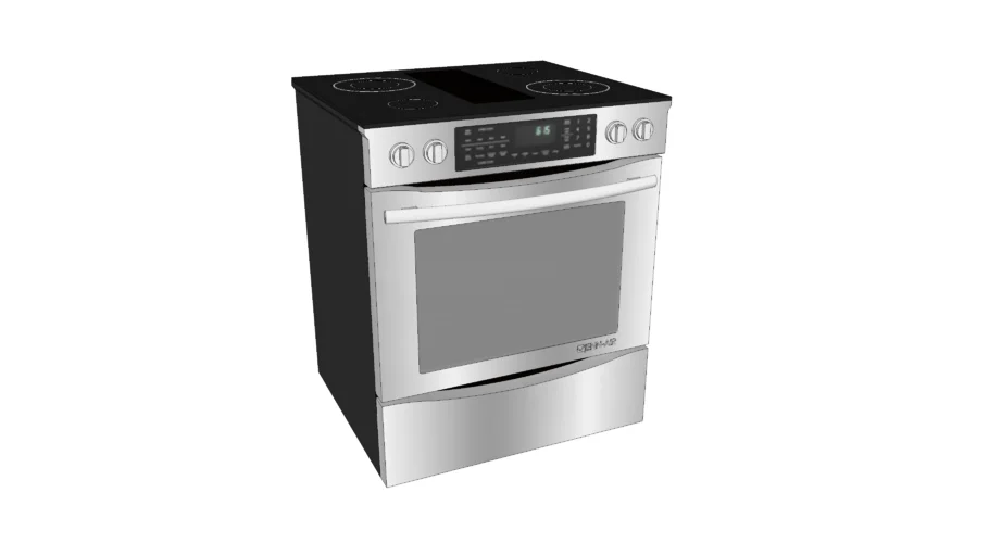 JES9800CAS 30" Slide-In Electric Downdraft Range with Convection
