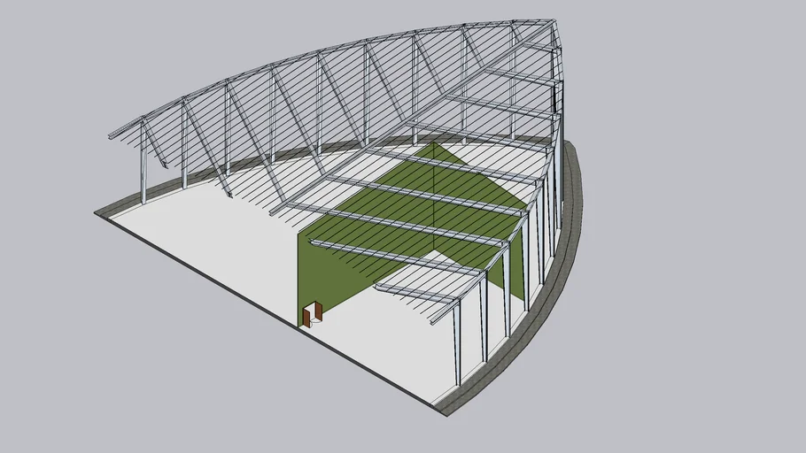 Leaf Sport Center Steel structure Single-span rigid frame