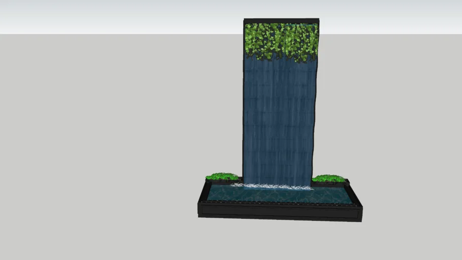 Waterfall with Plants