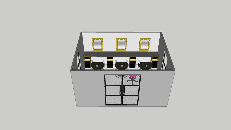 Hair salon kiosk