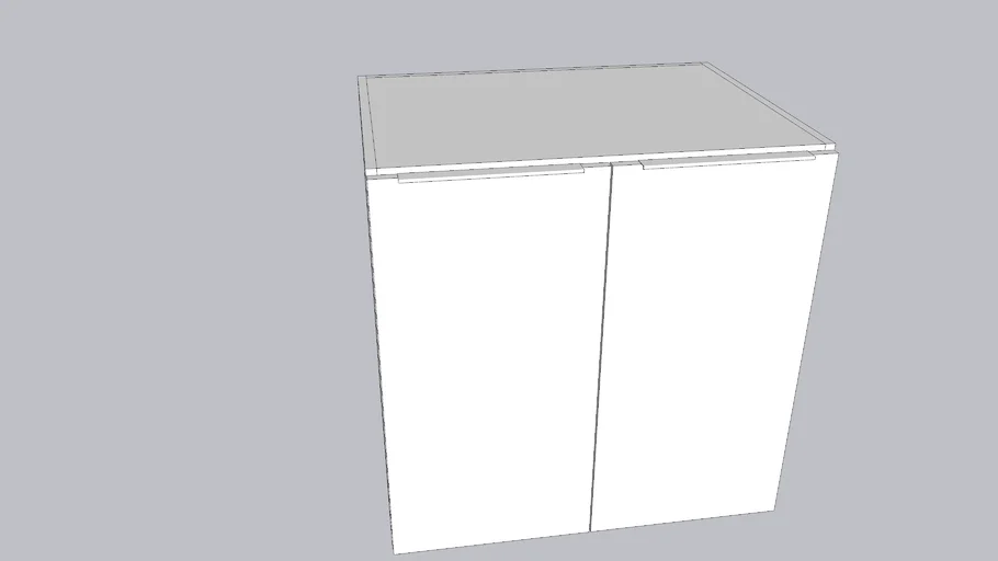 Dynamic kitchen cabinet with doors