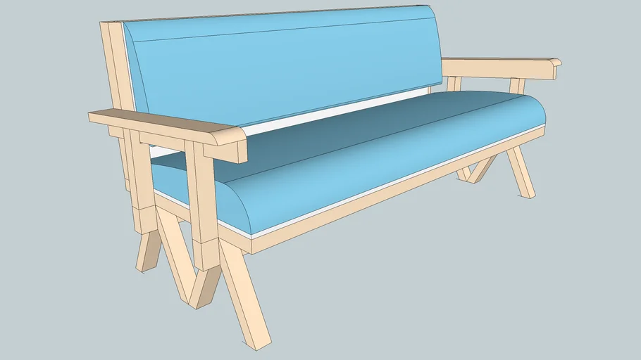 Structural style sofa
