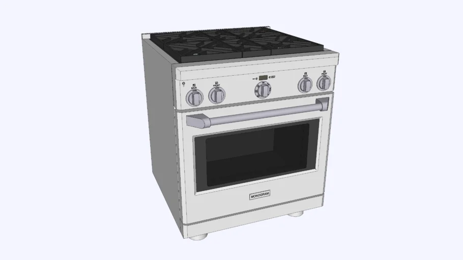 30" All Gas Professional Range with 4 Burners