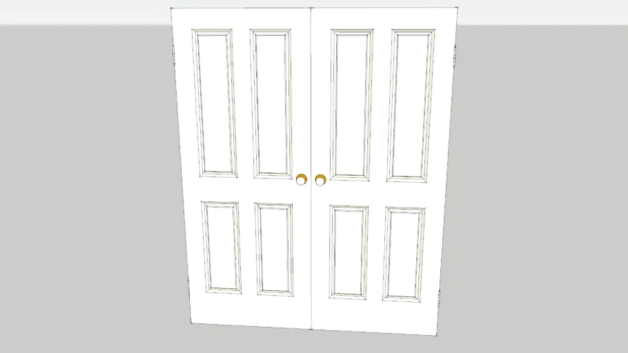 Fancy Double Door - Frameless