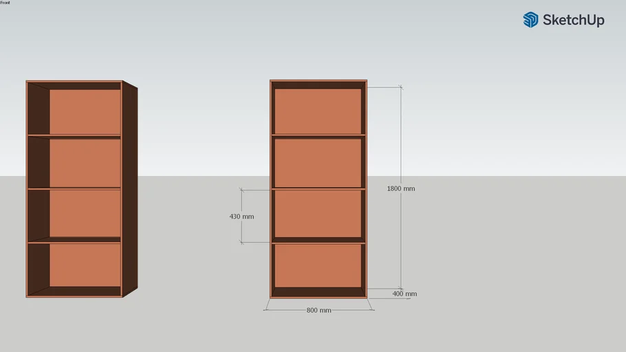 LIBRERO 80x40x180