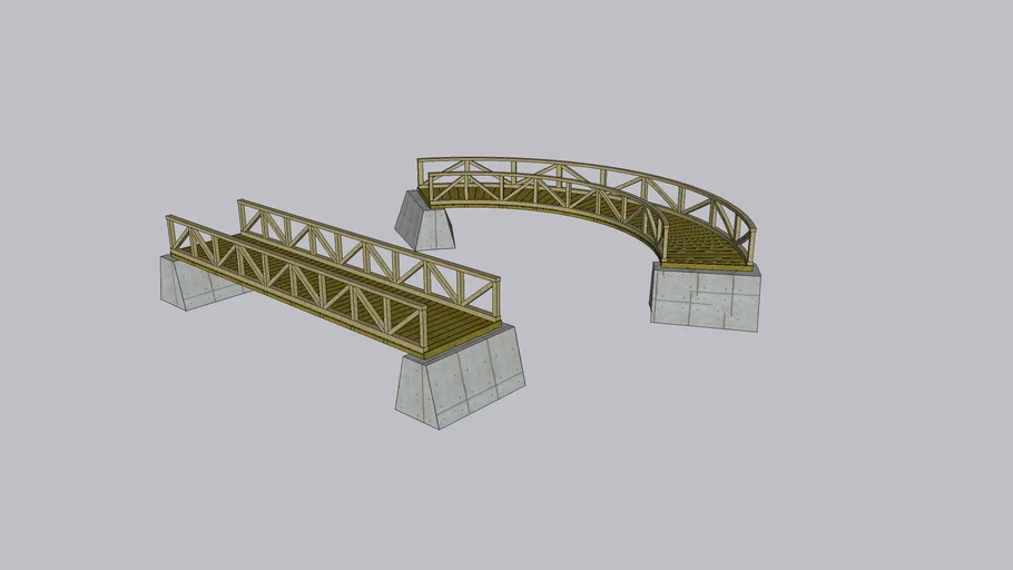 Timber Footpaths | 3D Warehouse