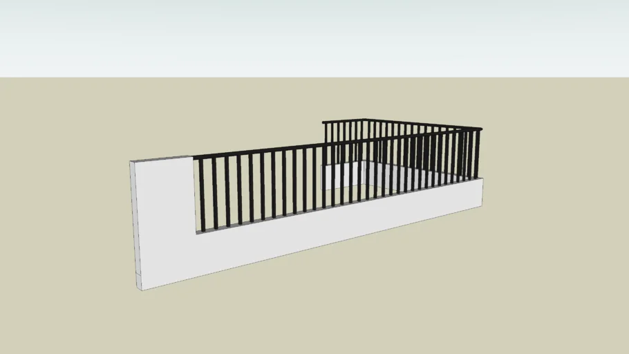 Modern L-Shaped Railing Design