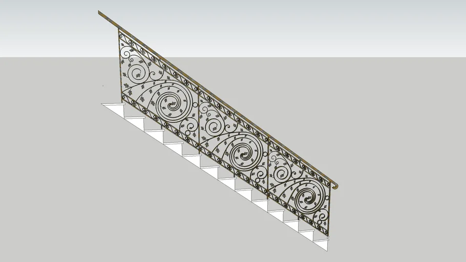 Wrought iron railing