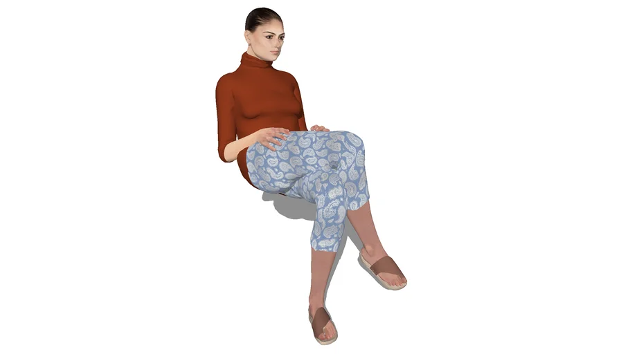 mujer sentada