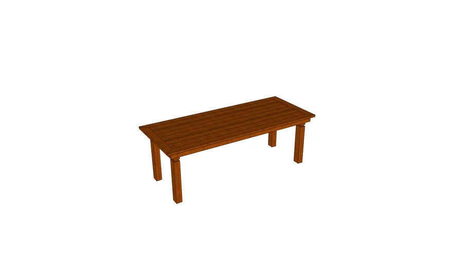 Mesa de madeira rustica