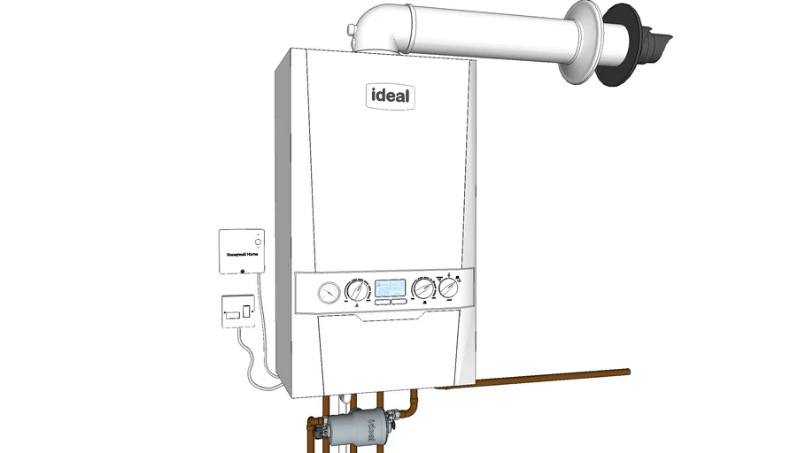Ideal Logic Max C24 (ErP) Combi Boiler with Ideal System Filter