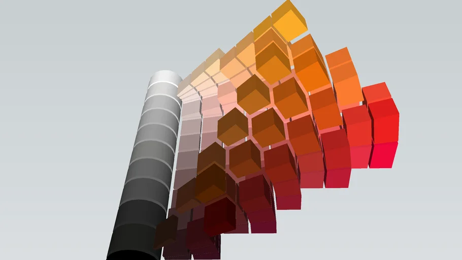 Partial Munsell 3D model RGB color space