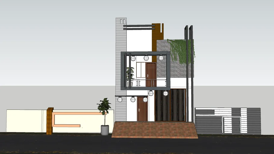 A VERY MINIMALIST EXTERIOR FOR SMALL HOME