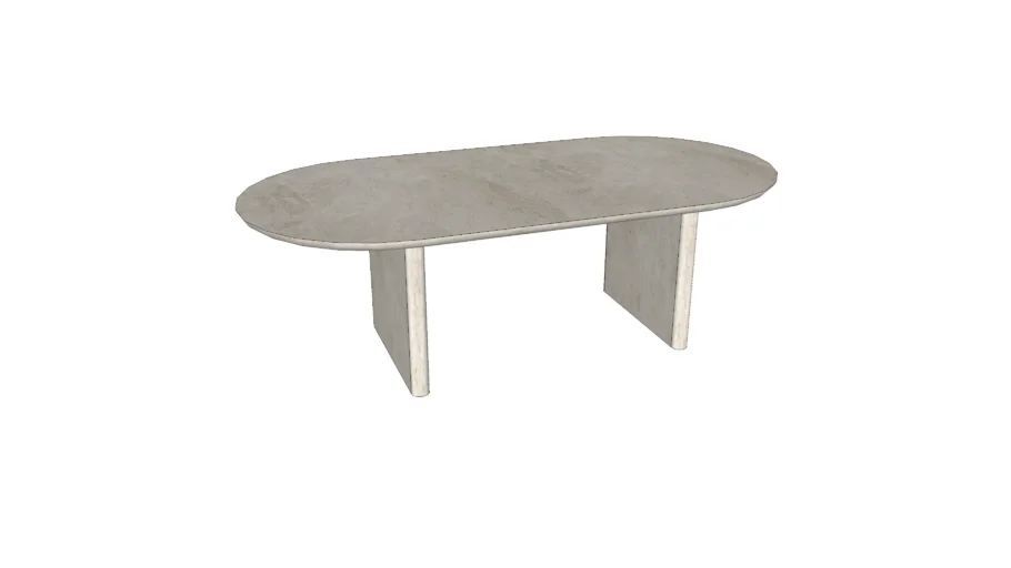 Oval Stone Dining Table