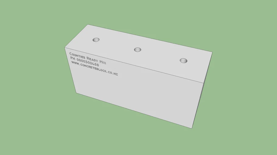 Large Flat Top Block | 3D Warehouse