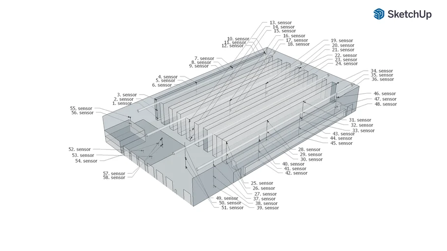 KALIST Pharmaceutical warehouse - temperature map