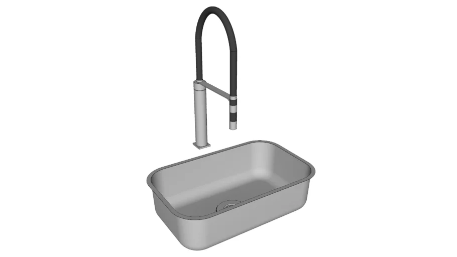 Cuba de Inox com Torneira Gourmet