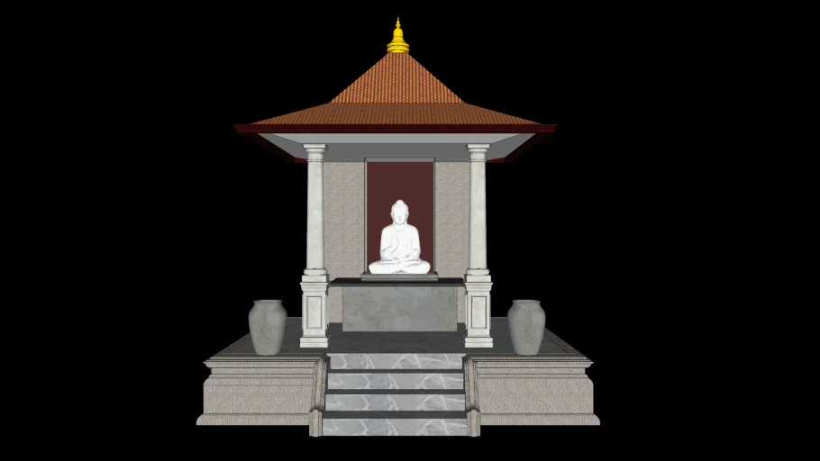 Buddha statue house