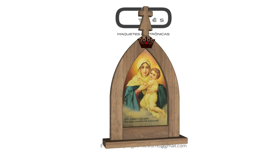 Capelinha Nossa Senhora Mae Rainha e Vencedora Tres Vezes Admiravel de Schoenstatt