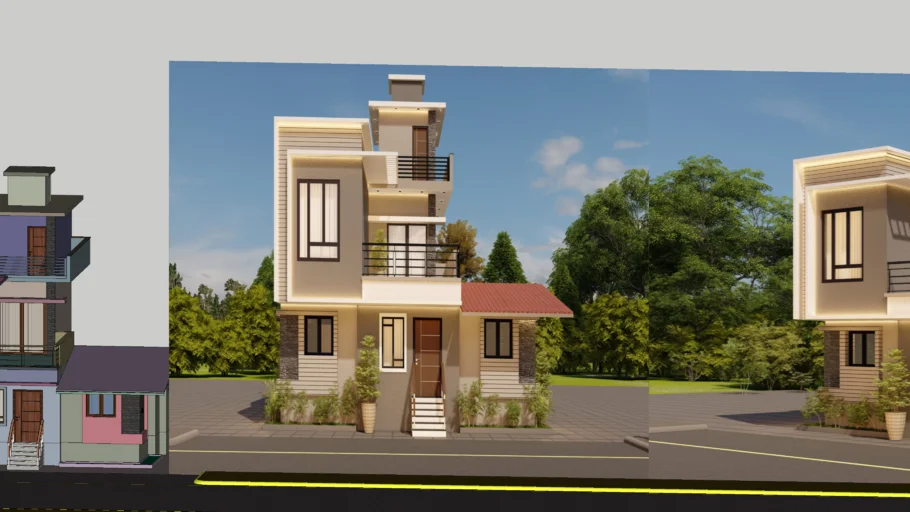 Modern Contemporary House Design Elevation Ground floor JCS 18098162024 ...