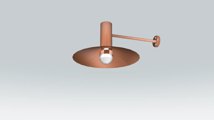 Wall Mounted Copper Light Fixture (Revised Version)