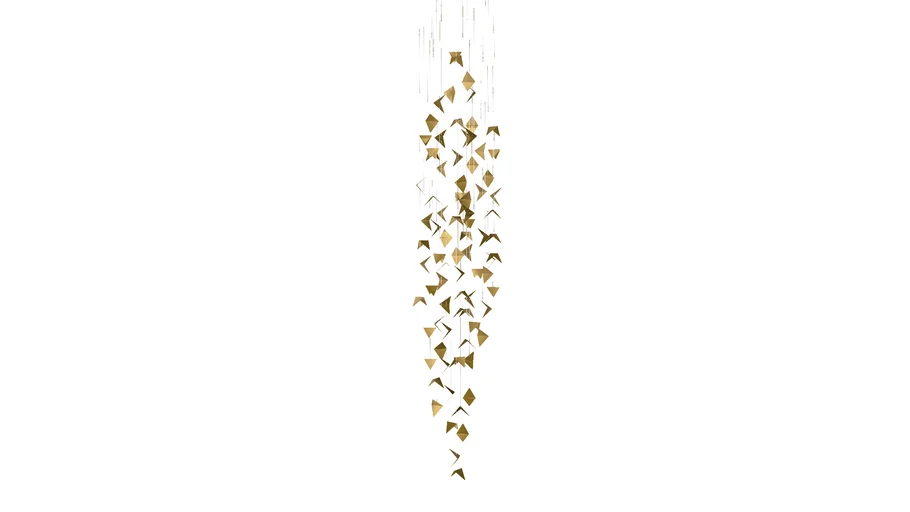 Chandelier HIVE 3 gold&rust LGH0992