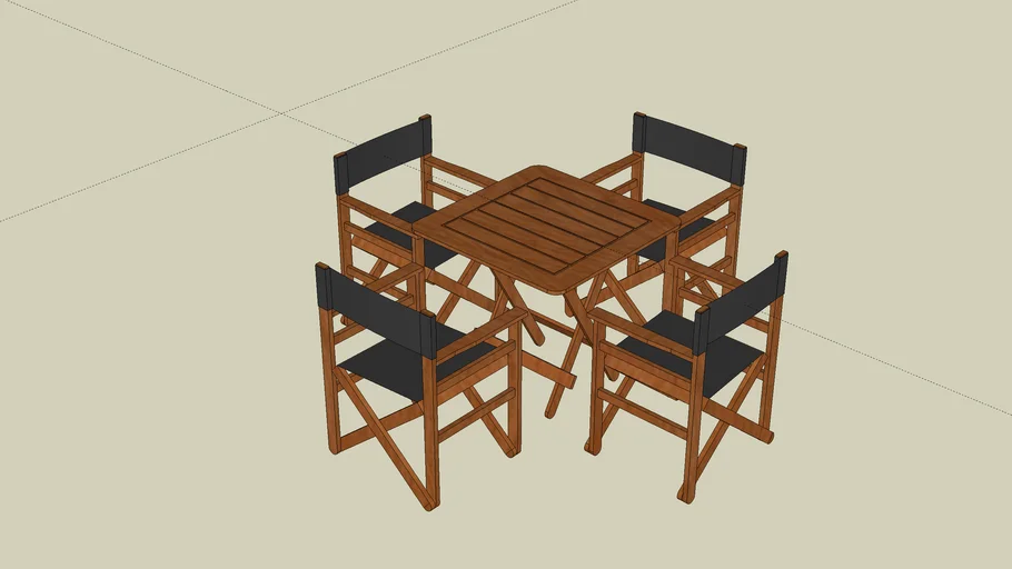 Mesa Cadeiras Lona