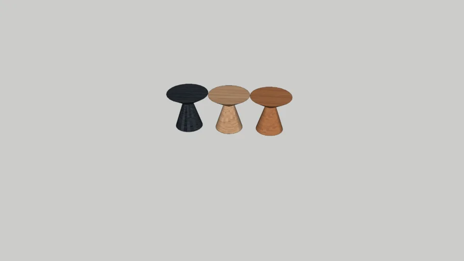 West Elm Conical Wood Side Table