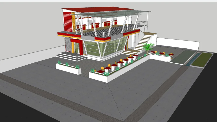 Modern Store and Coffee Shop