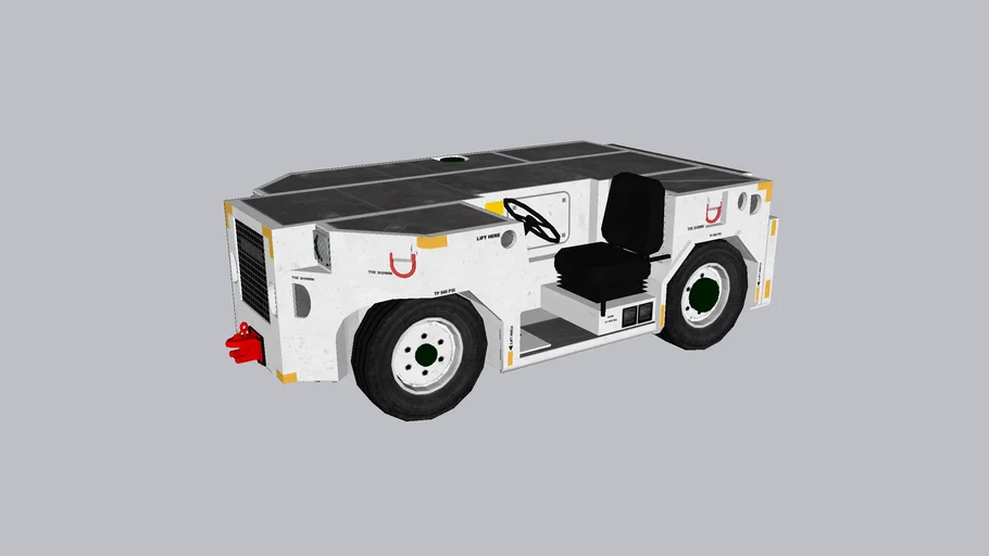 Shipboard Tow Tractor A/S32A-49 US Navy Carrier Aircraft Tug