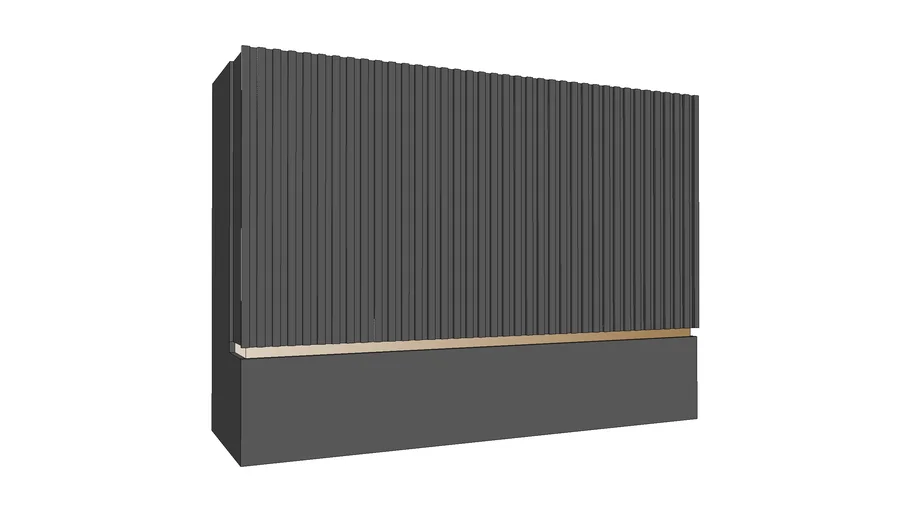 Reeded panel range hood