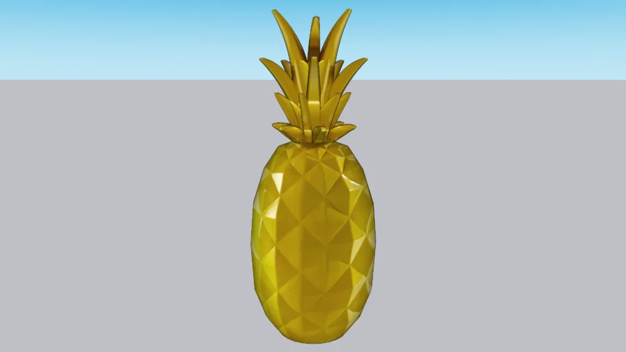 Ananas décoratif en résine jaune H 57 cm JANEIRO, Maisons du monde, ref : 155497, prix : 59,99 €