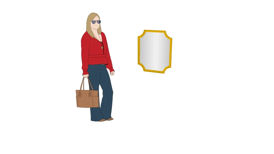 IKEA SVANSELE mirror 53x63cm