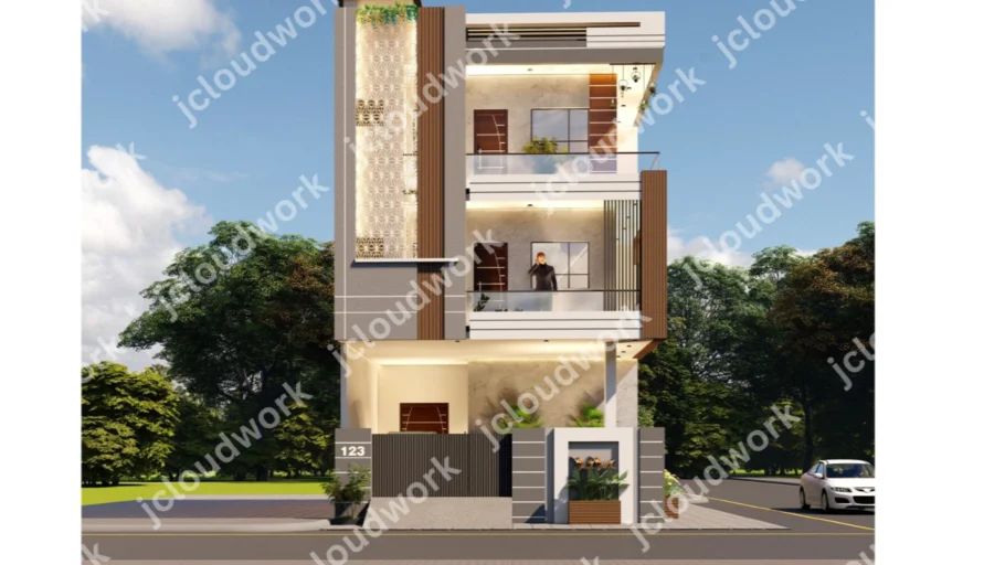 Modern House Design Elevation G+2 JCS 15754302024
