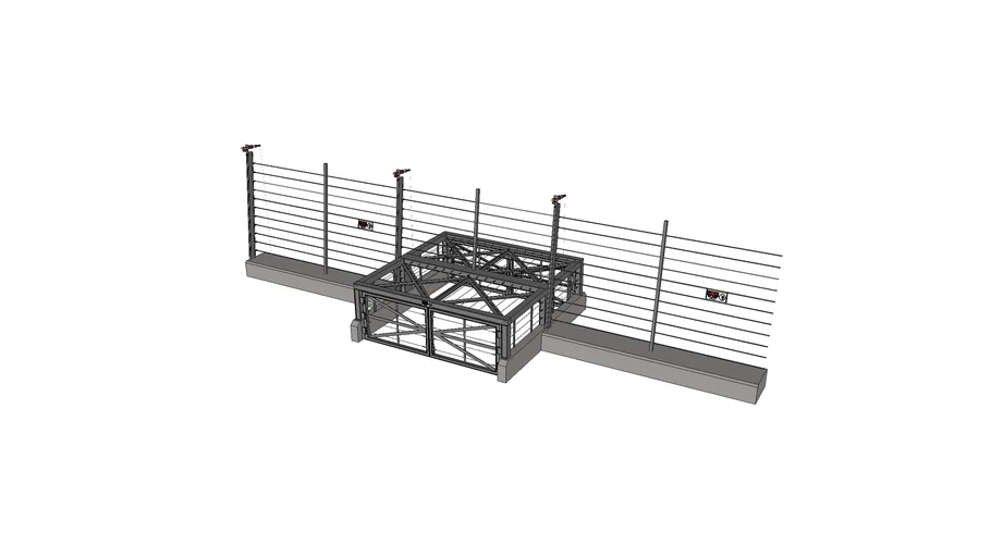Jurassic Park - T-Rex fence gate