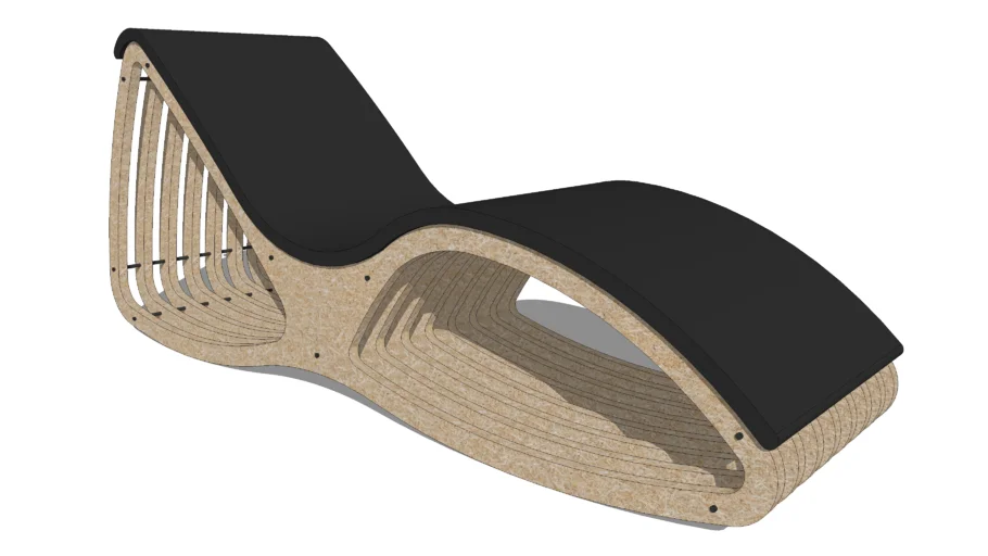 OSB Laser Cut Lounge Chair