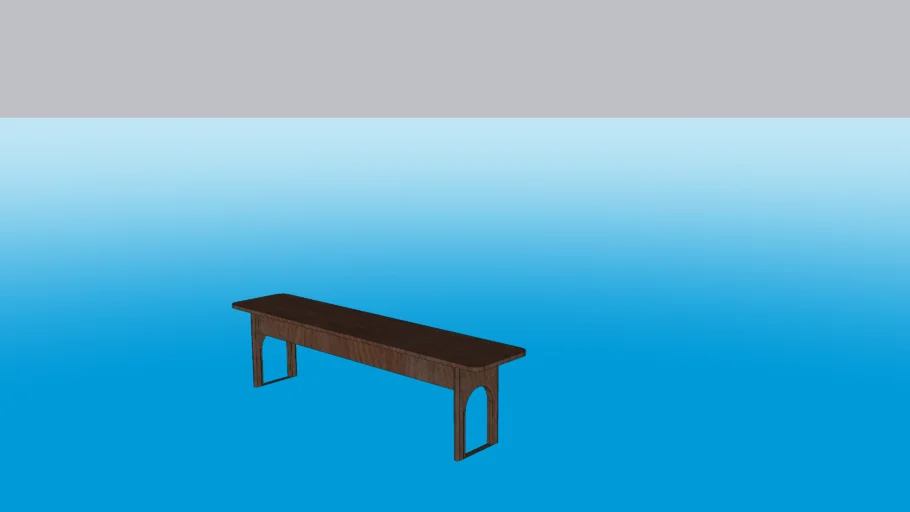 bench in front of a bed