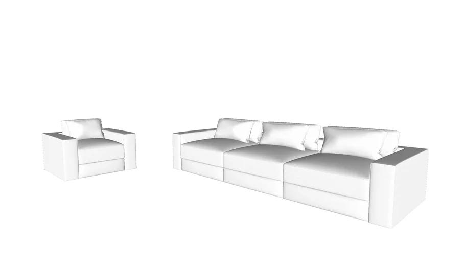 Restoration Hardware - Lugano Slipcovered Left-Arm Sofa Chaise Sectional armchair