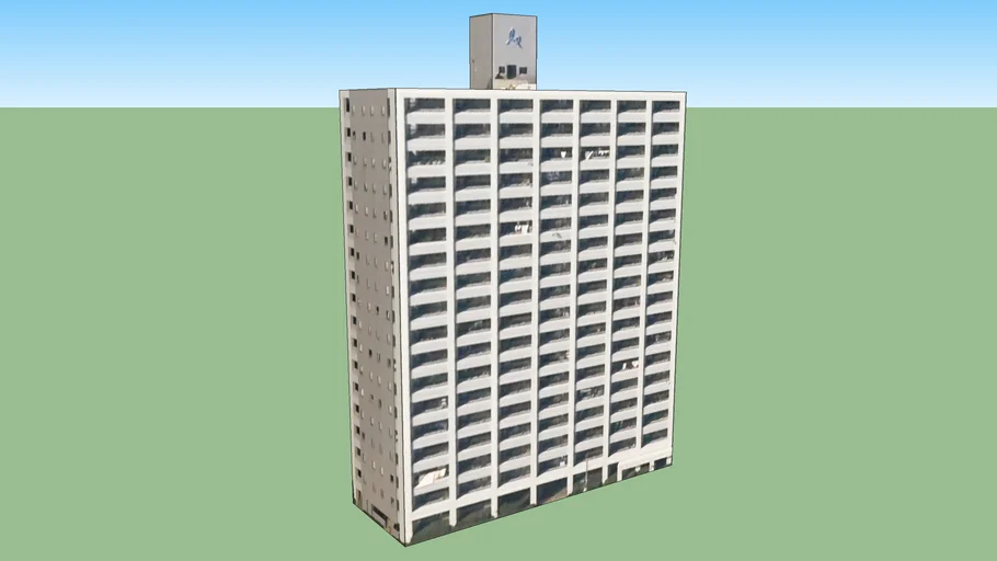 日本东京港区的建筑模型